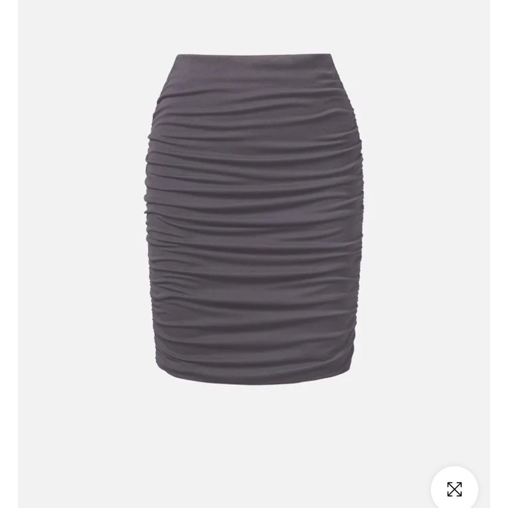 OGL Eco-SkinKiss® Ruched Sides Above-The-Knee Skirt